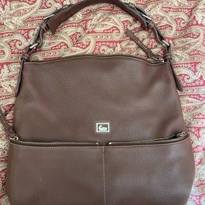 Brown leather. Medium size